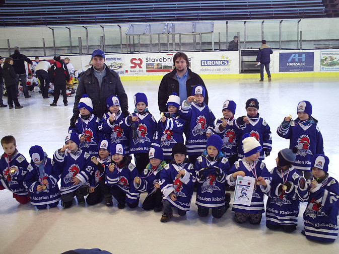 NEJMLADŠÍ BENJAMÍNCI: Prvňáčci z HC Tábor sbírali další turnajové ostruhy v Soběslavi