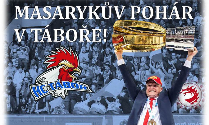 Slavnostní chvíle před zimním stadionem: V pátek Tábor uvítá Masarykův pohár