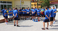 Táborští hokejisté už se potí na břehu Lipna, první odpoledne vyplnil beachvolejbal a fotbal